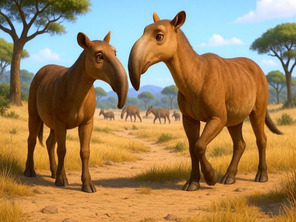 Produktbild: CALVENDO Puzzle Macrauchenia - ausgestorbenes S&auml;ugetier S&uuml;damerikas | 1000 Teile Lege-Gr&ouml;&szlig;e 64x48cm Foto-Puzzle f&uuml;r gl&uuml;ckliche Stunden