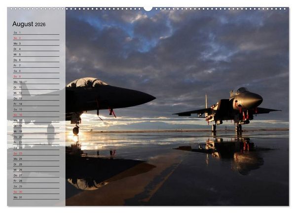 Produktbild: Kampfjets. U.S. Aircraft (hochwertiger Premium Wandkalender 2026 DIN A2 quer), Kunstdruck in Hochglanz