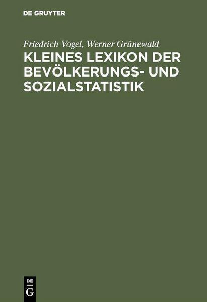 Produktbild: Kleines Lexikon der Bev&ouml;lkerungs- und Sozialstatistik