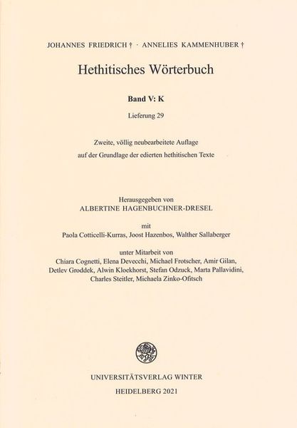 Produktbild: Hethitisches W&ouml;rterbuch / K