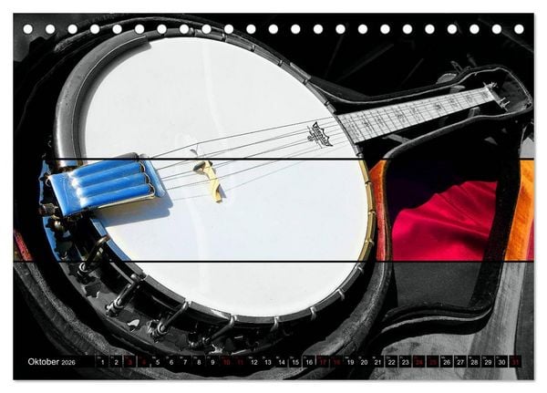 Produktbild: Klangbilder des Blues (Tischkalender 2026 DIN A5 quer), CALVENDO Monatskalender