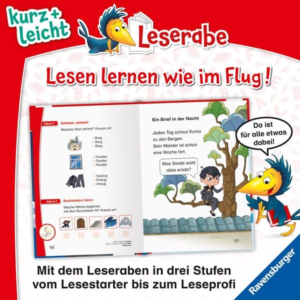 Produktbild: Leserabe 1. Lesestufe Kurz und leicht - Geheimauftrag für Ninja Komo