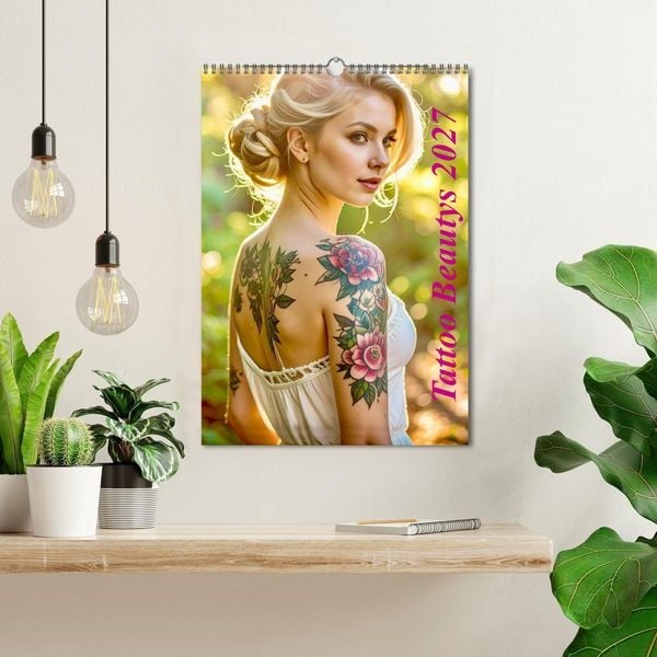 Produktbild: Tattoo Beautys (Wandkalender 2027 DIN A3 hoch), CALVENDO Monatskalender