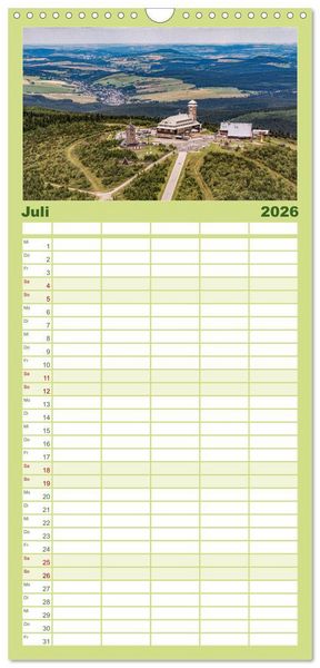 Produktbild: Familienplaner 2026 - Faszination Erzgebirge mit 5 Spalten (Wandkalender, 21 x 45 cm) CALVENDO