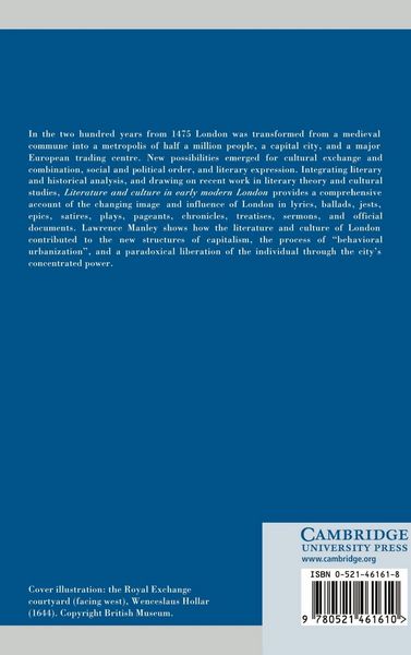Produktbild: Literature and Culture in Early Modern London