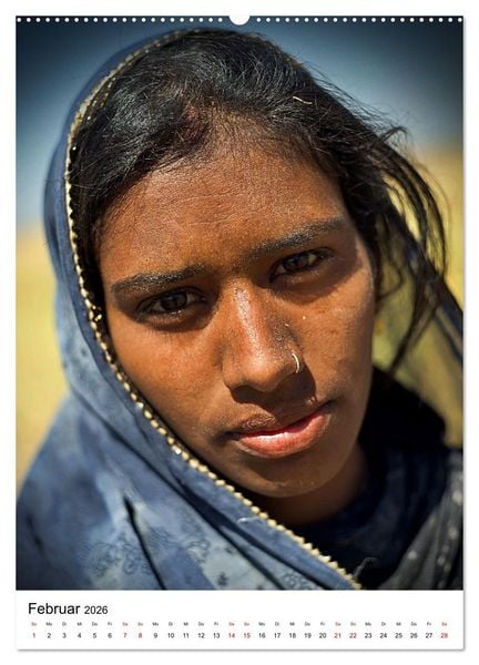 Produktbild: Portraits - Nordindien (hochwertiger Premium Wandkalender 2026 DIN A2 hoch), Kunstdruck in Hochglanz