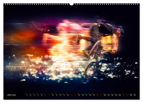 Produktbild: BMX Universum (hochwertiger Premium Wandkalender 2026 DIN A2 quer), Kunstdruck in Hochglanz