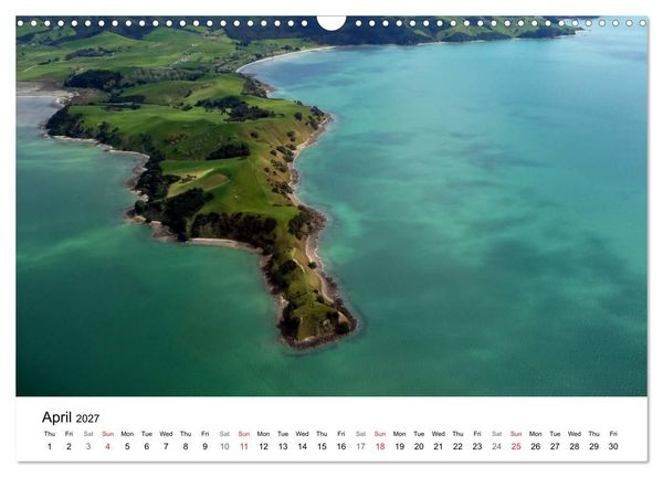 Produktbild: New Zealand's Stunning Coastline (Wall Calendar 2027 DIN A3 landscape), CALVENDO 12 Month Wall Calendar