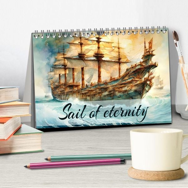 Produktbild: Sail of eternity (Desk Calendar 2026 DIN A5 landscape), CALVENDO 12 Month DeskCalendar