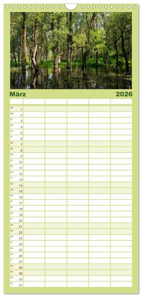 Produktbild: Familienplaner 2026 - &Ouml;sterreichs Donau mit 5 Spalten (Wandkalender, 21 x 45 cm) CALVENDO