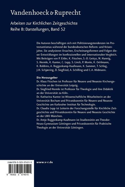 Produktbild: Die Politisierung des Protestantismus