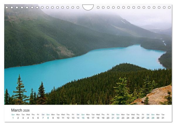 Produktbild: Icefields Parkway in Canada (Wall Calendar 2026 DIN A4 landscape), CALVENDO 12 Month Wall Calendar