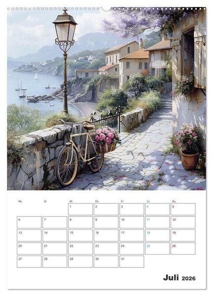 Produktbild: Fahrradpoesie (Wandkalender 2026 DIN A2 hoch), CALVENDO Monatskalender