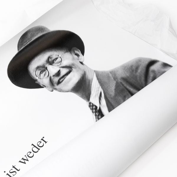 Produktbild: Poster Hermann Hesse &raquo;Lebensgro&szlig;&laquo;