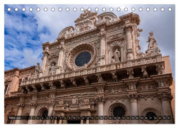 Produktbild: Apulien &ndash; Impressionen vom S&uuml;dosten Italiens (Tischkalender 2026 DIN A5 quer), CALVENDO Monatskalender