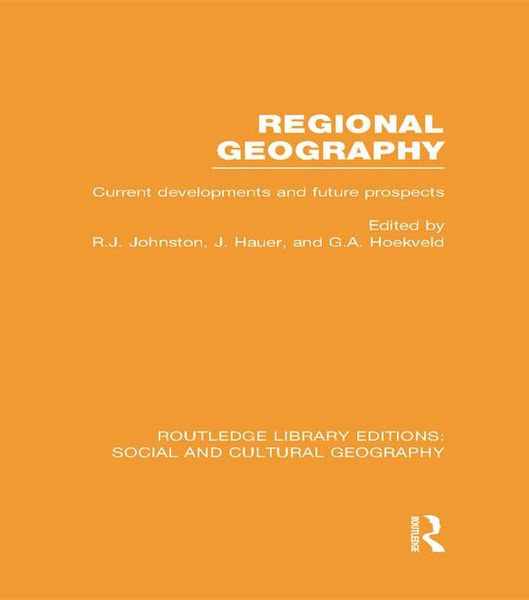 Produktbild: Regional Geography (RLE Social & Cultural Geography)