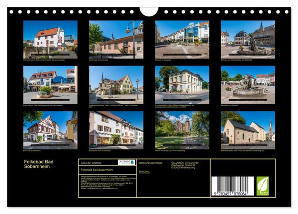 Produktbild: Felkebad Bad Sobernheim (Wandkalender 2026 DIN A4 quer), CALVENDO Monatskalender