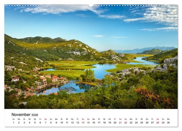 Produktbild: Montenegro - Im Land der schwarzen Berge (hochwertiger Premium Wandkalender 2026 DIN A2 quer), Kunstdruck in Hochglanz