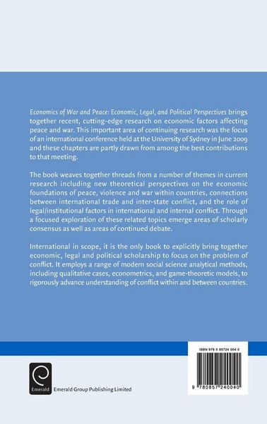 Produktbild: Economics of War and Peace