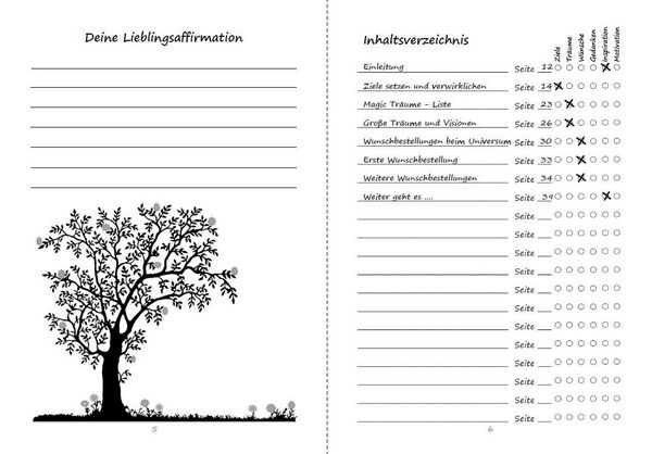 Produktbild: Meine Gedanken zum Tag, W&uuml;nsche ans Universum und Visualisieren meiner Zukunft und Ziele