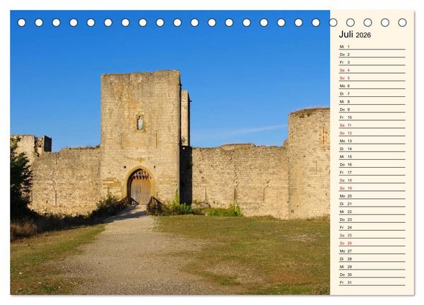 Produktbild: Katharerburgen - Entdeckungen im Pays Cathare (Tischkalender 2026 DIN A5 quer), CALVENDO Monatskalender