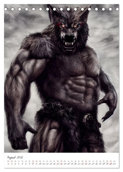 Produktbild: Dark Fantasy Art - Helden und Monster (Tischkalender 2026 DIN A5 hoch), CALVENDO Monatskalender