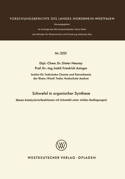 Produktbild: Schwefel in organischer Synthese