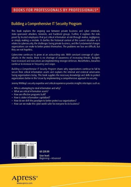 Produktbild: Building a Comprehensive IT Security Program