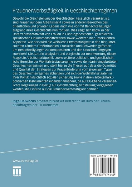 Produktbild: Frauenerwerbst&auml;tigkeit in Geschlechterregimen