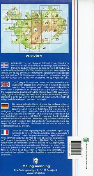 Produktbild: Island Atlaskort 15 Veidiv&ouml;tn 1:100.000