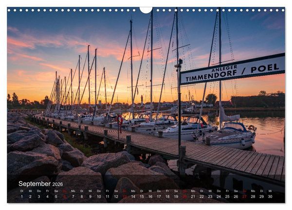Produktbild: 2026 - wundervolle Lichtstimmungen an Nord- und Ostsee (Wandkalender 2026 DIN A3 quer), CALVENDO Monatskalender