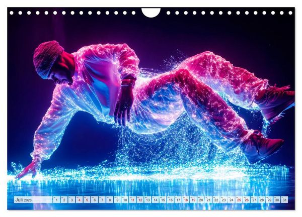 Produktbild: BREAKING Cooler Tanz und krasse Moves (Wandkalender 2026 DIN A4 quer), CALVENDO Monatskalender
