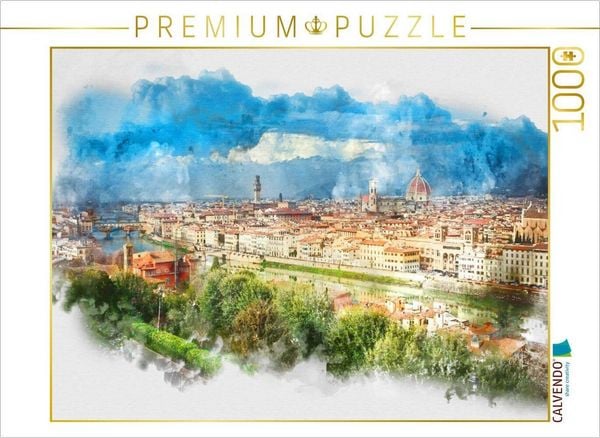 Produktbild: CALVENDO Puzzle Ein Motiv aus dem Kalender Florenz Hauptstadt der Toskana | 1000 Teile Lege-Gr&ouml;&szlig;e 64x48cm Foto-Puzzle f&uuml;r gl&uuml;ckliche Stunden