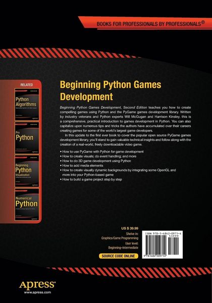 Produktbild: Beginning Python Games Development, Second Edition