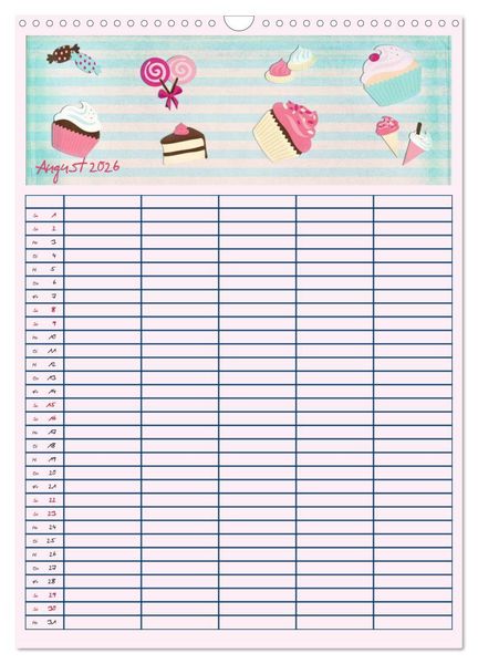 Produktbild: Unser buntes Familienleben (Wandkalender 2026 DIN A3 hoch), CALVENDO Monatskalender