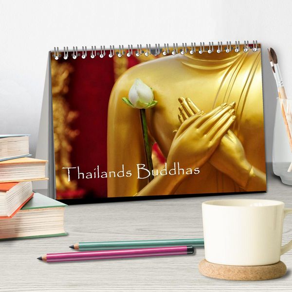 Produktbild: Thailands Buddhas (Tischkalender 2026 DIN A5 quer), CALVENDO Monatskalender