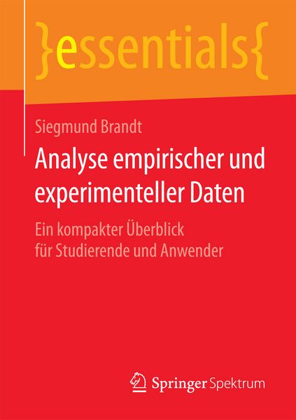Produktbild: Analyse empirischer und experimenteller Daten