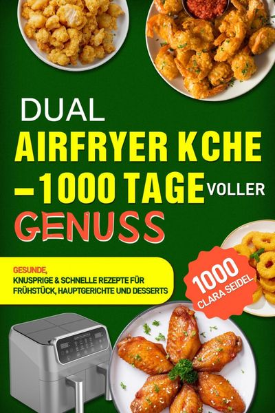 Produktbild: Dual Airfryer K&uuml;che - 1000 Tage voller Genuss