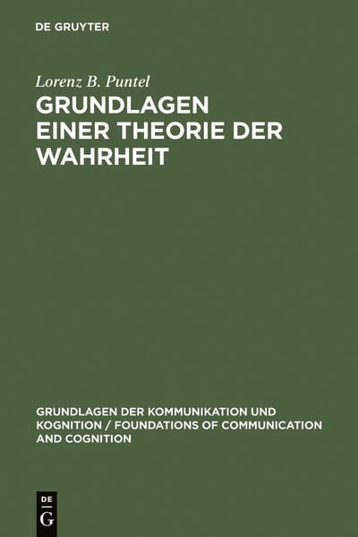 Produktbild: Grundlagen einer Theorie der Wahrheit