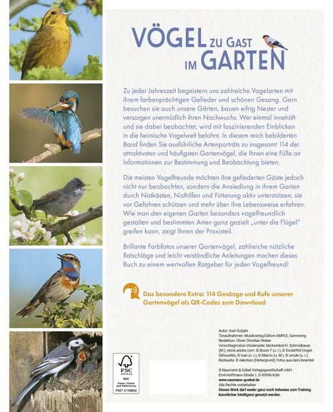 Produktbild: V&ouml;gel zu Gast im Garten - Heimische V&ouml;gel beobachten, bestimmen, sch&uuml;tzen.