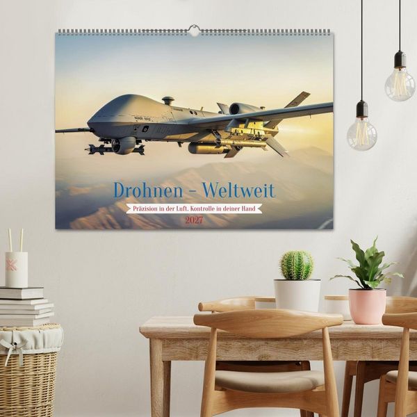 Produktbild: Drohnen - Weltweit (Wandkalender 2027 DIN A2 quer), CALVENDO Monatskalender