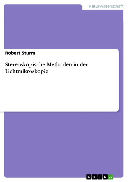 Produktbild: Stereoskopische Methoden in der Lichtmikroskopie