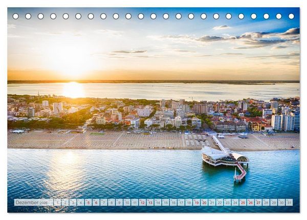 Produktbild: Lignano in Italien. Sommer Strand und Meer (Tischkalender 2026 DIN A5 quer), CALVENDO Monatskalender