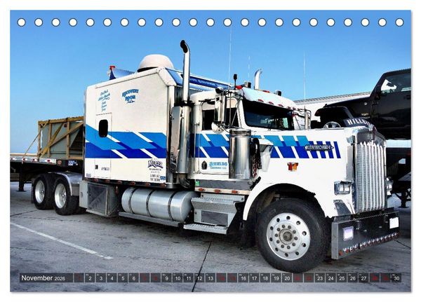 Produktbild: Amerikanische Lastwagen - Trucks (Tischkalender 2026 DIN A5 quer), CALVENDO Monatskalender