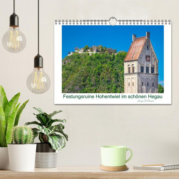 Produktbild: Festungsruine Hohentwiel im sch&ouml;nen Hegau (Wandkalender 2026 DIN A4 quer), CALVENDO Monatskalender