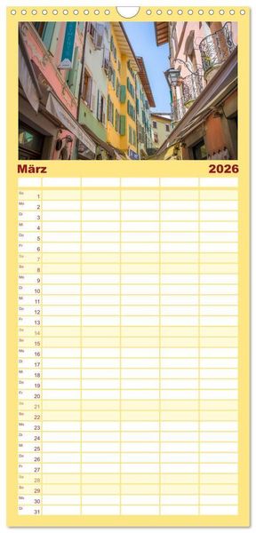 Produktbild: Familienplaner 2026 - Riva del Garda - Am Gardasee ganz im Norden mit 5 Spalten (Wandkalender, 21 x 45 cm) CALVENDO