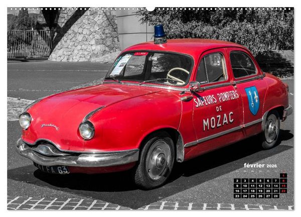 Produktbild: V&Eacute;HICULES de POMPIERS VINTAGE (Calendrier mural 2026 DIN A2 vertical) calendrier de bureau