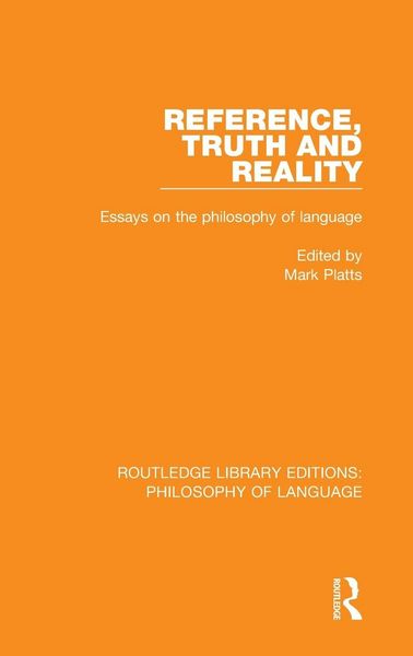 Produktbild: Reference, Truth and Reality
