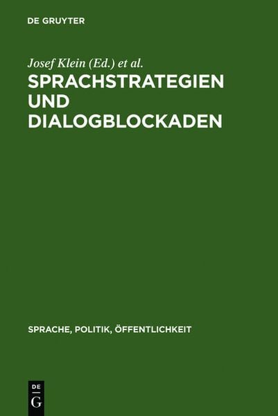 Produktbild: Sprachstrategien und Dialogblockaden