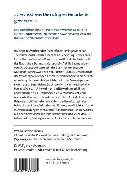 Produktbild: Personalauswahl im Mittelstand